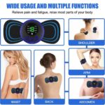 Portable EMS Neck Massager, Mini Electric Cervical Massage Patch - Image 2