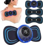 Portable EMS Neck Massager Mini Electric Cervical Massage Patch