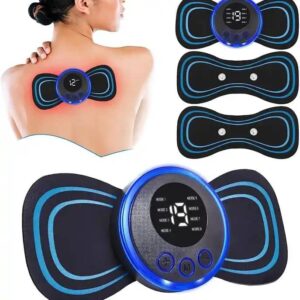Portable EMS Neck Massager Mini Electric Cervical Massage Patch