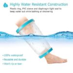 100% waterproof knee cast cover for showers, baths, swimming, and hydrotherapy. provides comfortable knee water protector for kids, children and Adult - Image 3
